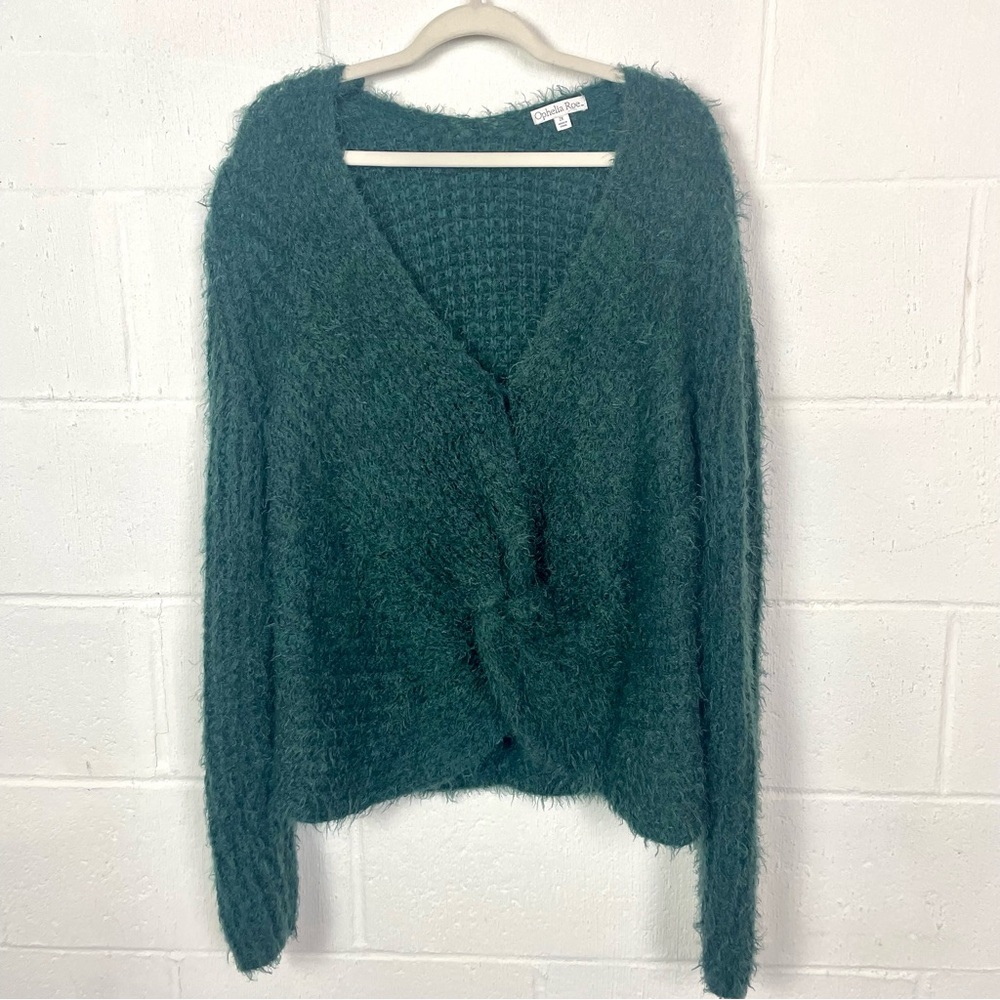 Cozy Green V-Neck Sweater